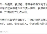 湖南一电视台记者采访时摄像机被砸，警方已介入调查，中国记协发声